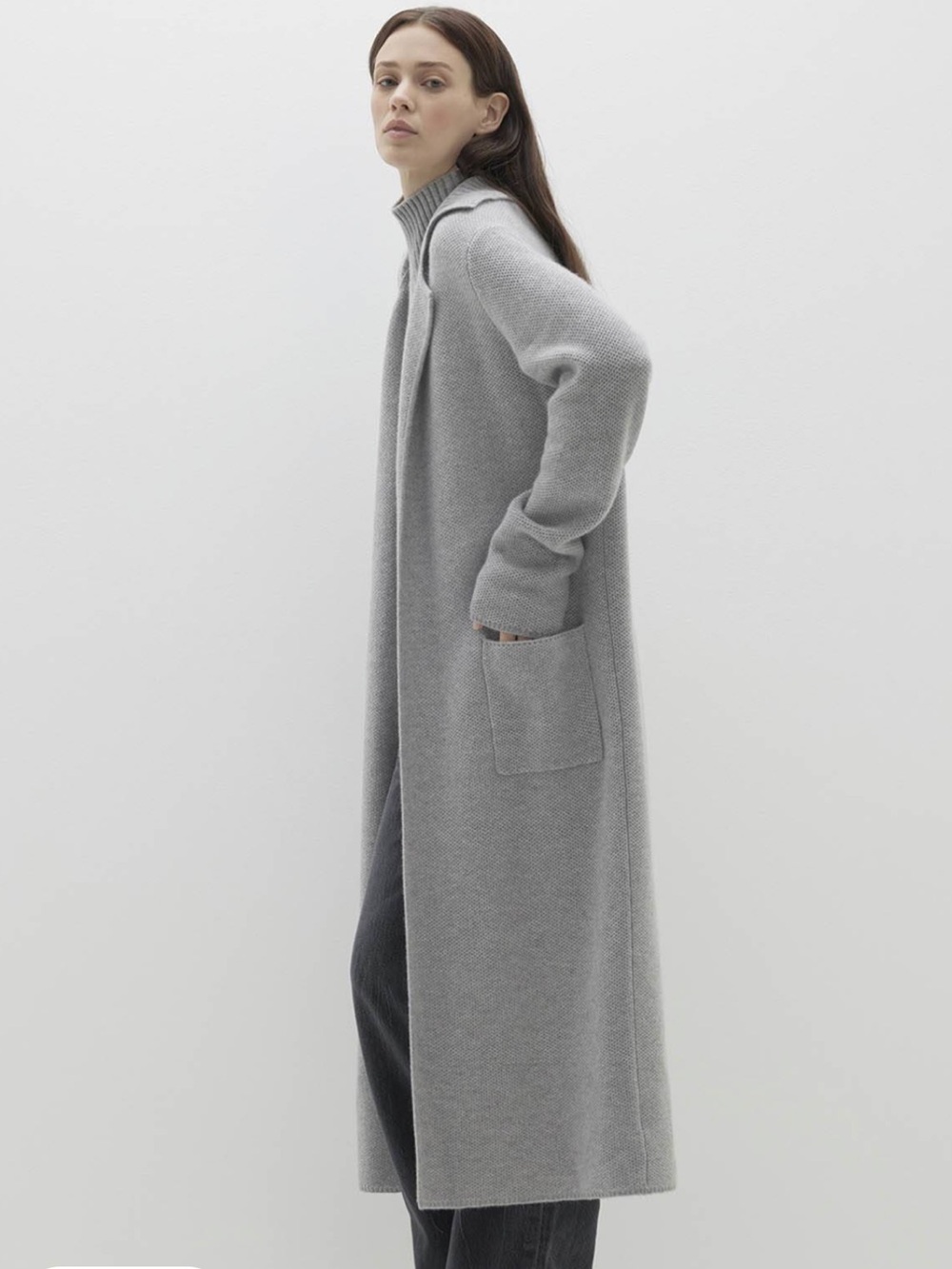 Naked Cashmere Darya Longline Cardigan - gray size small